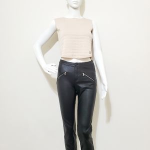 Vintage Chanel Beige Quilted Vest sz 34